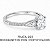 Anel Moissanite Gota Lateral de Prata 925 - Imagem 2