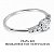 Anel Moissanite Pedra Lateral Prata 925 - Imagem 2