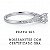 Anel Solitário Moissanite Realeza de Prata 925 - Imagem 2