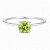 Anel Peridoto Solitário de Prata 925 - Imagem 1