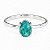 Anel Esmeralda Oval Prata 925 - Imagem 1