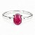 Anel Rubi Oval Prata 925 - Imagem 1
