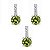 Conjunto Brinco e Pingente Peridoto Prata 925 - Imagem 1