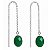 Brinco Jade Earline de Prata 925 - Imagem 1