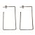 Brinco argola retangular - Imagem 1