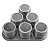 Porta Condimento Inox Magnético – 6 potes com Imã em Base Triângulo - Imagem 1