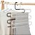 Cabide Para Calças Em Inox Com 5 Divisórias Multifuncional - Imagem 2