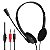 Fone De Ouvido Headset com Microfone Multimídia PC - Imagem 1