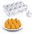 Kit Formas Fábrica de Coxinhas Salgado Modelador Faz 8 Coxinhas - Imagem 1