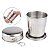 Copo de Inox Portátil Retrátil com Tampa Chaveiro 250ml - Imagem 1