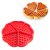 Forma Waffles Coração Panqueca Omelete de Silicone - Imagem 4