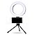 Ring Light De Mesa Iluminador De Led Tripé 6 Polegadas com Suporte Celular - Imagem 1