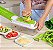 Nicer Dicer Plus Cortador Fatiador e Ralador de Legumes Verduras Frutas - Imagem 3