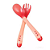 Kit Colher Garfo Silicone Termossensivel Bebê Introdução Alimentar - Imagem 6