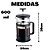 Cafeteira Prensa Francesa De Vidro 600 ML - Imagem 7