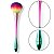 Pincel Largo Para Maquiagem Base Pó Blush – Cor Sortida - Imagem 7