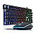 Kit Teclado + Mouse Iluminado LED RGB Semi Mecânico BKG 550 2400 DPI - Imagem 1