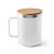 Copo em aço inox (90% reciclado) com tampa em bambu 420 mL - Imagem 6