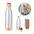 Garrafa em aço inox (90% reciclado) com tampa em bambu 550 mL - Imagem 1