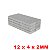 Imã De Neodímio Bloco 12mm x 4mm x 2mm - N42 - Imagem 4