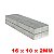 Imã De Neodímio Bloco 16mm x 10mm x 2mm - N42 - Imagem 4