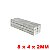 Imã De Neodímio Bloco 8mm x 4mm x 2mm - N42 - Imagem 4