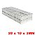 Imã De Neodímio Bloco 20mm x 10mm x 3mm - N42 - Imagem 4