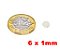 Imã De Neodímio Disco 6mm x 1mm - N42 - Imagem 2