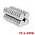 Imã De Neodímio Disco 14mm x 4mm - N42 - Imagem 4