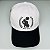 Boné Osascorte Branco aba Curva Preto XT660 - Logo Emborrachado - Imagem 1