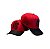 BONÉ GRAU E CORTE 244 - PRETO COM VERMELHO - FRENTE TRUCKER - Imagem 3