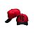 BONÉ GRAU E CORTE 244 - PRETO COM VERMELHO - FRENTE TRUCKER - Imagem 4