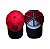 BONÉ GRAU E CORTE 244 - PRETO COM VERMELHO - FRENTE TRUCKER - Imagem 1