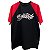 CAMISETA RAGLAN CHORA AGORA RI DEPOIS - VERMELHA/PRETO - Imagem 3