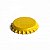 Tampinha metalica pry off amarela 26mm c/ 200g (aprox. 100 un) - Imagem 1