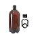 KIT Growler Plastico 1lt - com alça e tampa - Imagem 1