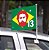 Bandeirinha de Carro Lula Brasil - Imagem 1