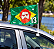 Bandeirinha de Carro Lula Brasil - dupla face - Imagem 1