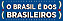 Adesivo Horizontal Brasil dos Brasileiros - 30cmx 10cm - Imagem 1