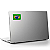 Adesivo Pequeno Brasil Estrelado - 6,5 x 9,0 - Imagem 2