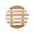 Descanso de Panela Suporte Apoio Redondo Bambu 17 cm Mesa Posta Cozinha Copa - Imagem 1