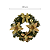 Guirlanda de Natal 30 x 10 cm Enfeite Natalino Porta Dourada Luxo Decoracao Premium - Imagem 3