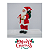 Boneco Papai Noel 30 cm Enfeite de Natal Lanterna Vermelho Decoracao Natalina Adorno - Imagem 2