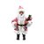 Boneco Papai Noel Enfeite de Natal Decoracao Natalina 25cm Listrado Vermelho 25cm - Imagem 1