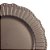 Sousplat Bronze 33cm Crown Polipropileno Mesa Posta Lugar Americano Decoracao Premium - Imagem 2