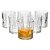 Jogo 6 Copo Whisky 340ml Vidro Transparente On The Rocks Bar Negroni Drinks Premium - Imagem 1