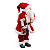 Papai Noel à Corda Musica Movimento 45cm Urso Presente Enfeite Decoracao Natalina - Imagem 3