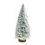 Mini Arvore de Natal 30cm Verde e Branca Pinheiro Flocada Neve Decoracao Enfeite - Imagem 1