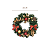 Guirlanda de Natal 30cm Enfeite Porta Decoracao Natalina Luxo Premium Vermelho Dourado - Imagem 4
