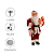 Papai Noel à Corda Musica Movimento 45cm Presente Decoracao Luxo Vermelho Premium - Imagem 2
